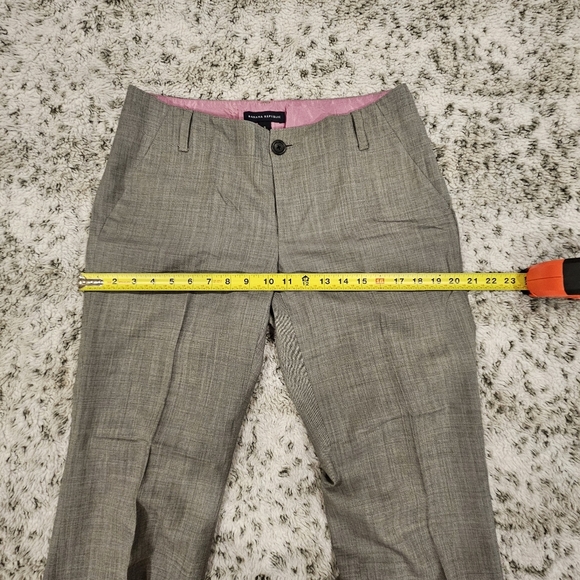 Banana Republic SZ 6 100% Wool Tan Flat Front Cuffed Lined Trouser - Picture 6 of 13